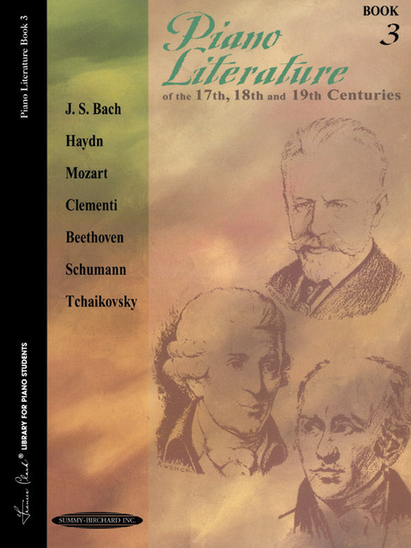 Piano Literature of the 17th, 18th, and 19th Centuries, Book 3 Sheet Music Preview