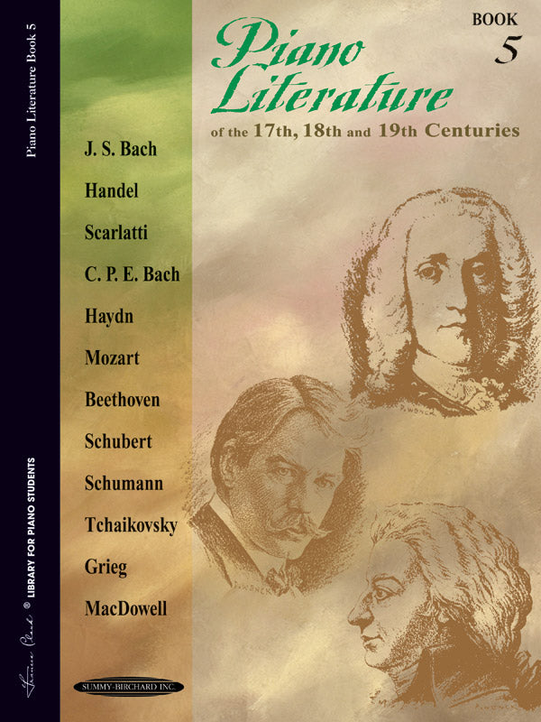 Piano Literature of the 17th, 18th, and 19th Centuries, Book 5 Sheet Music Preview