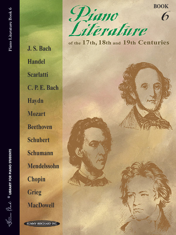 Piano Literature of the 17th, 18th, and 19th Centuries, Book 6 Sheet Music Preview