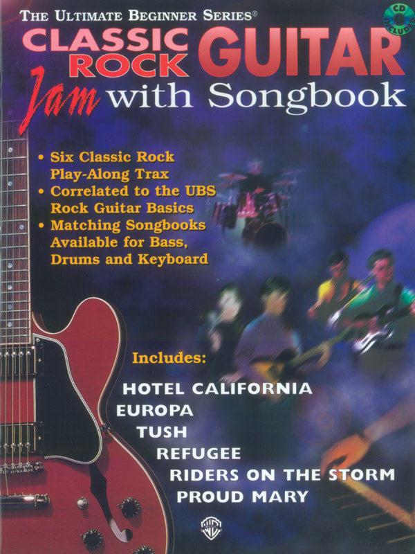 Ultimate Beginner Series Guitar Jam with Songbook: Classic Rock Cover Image