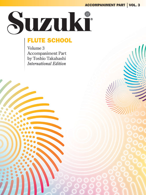 Suzuki Flute School, Piano Acc., Volume 3 (International) Cover Image