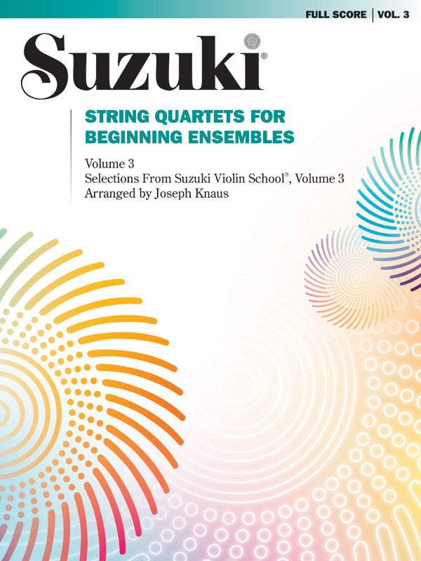 String Quartets for Beginning Ensembles, Volume 3: Score Sheet Music Preview
