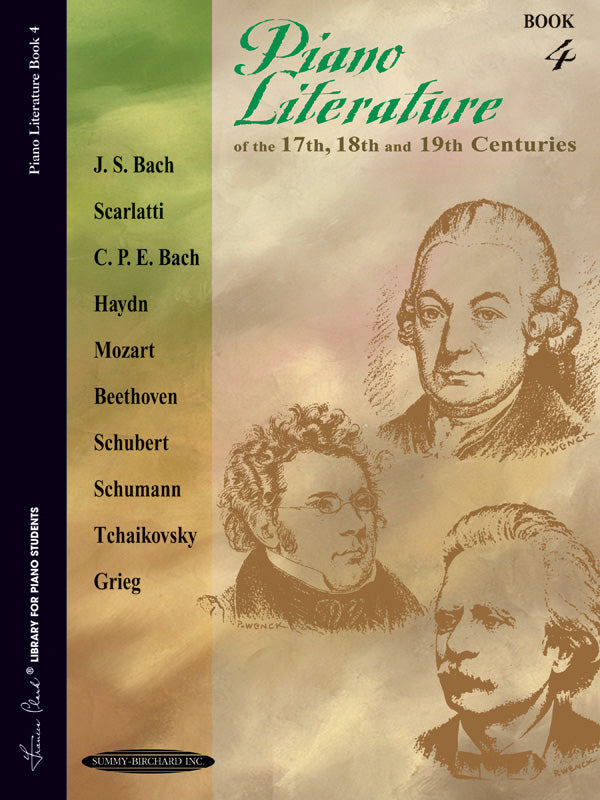 Piano Literature of the 17th, 18th, and 19th Centuries, Book 4 Cover Image