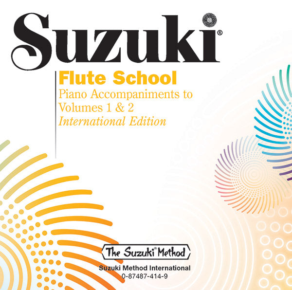 Suzuki Flute School CD, Volume 1 & 2 Piano Acc. Cover Image