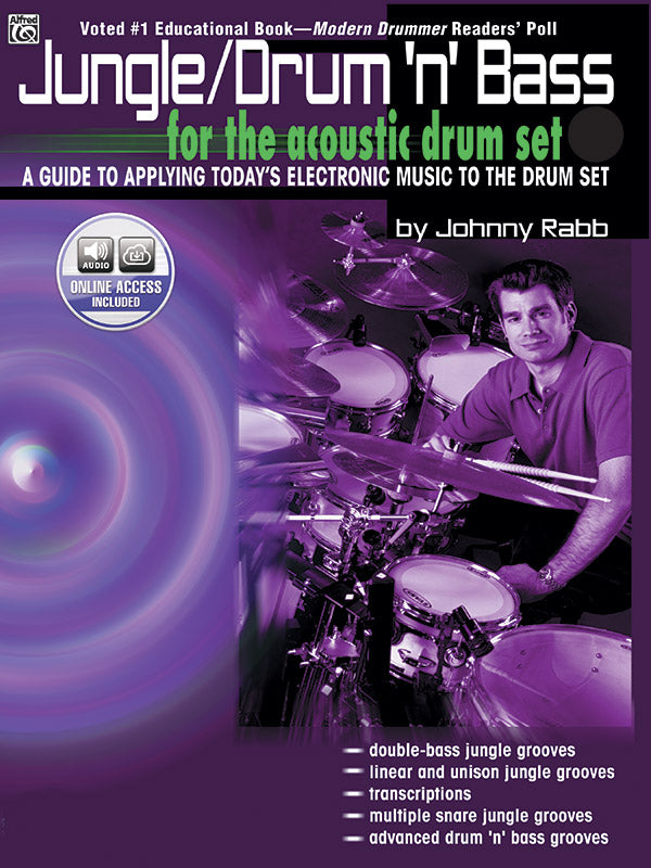Jungle/Drum 'n' Bass for the Acoustic Drum Set: A Guide to Applying Today's Electronic Music to the Drum Set Sheet Music Preview
