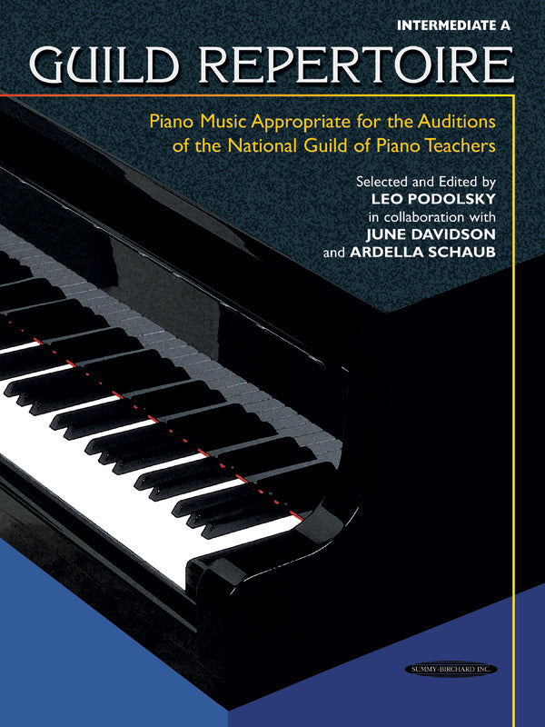Guild Repertoire: Piano Music Appropriate for the Auditions of the National Guild of Piano Teachers, Intermediate A Cover Image
