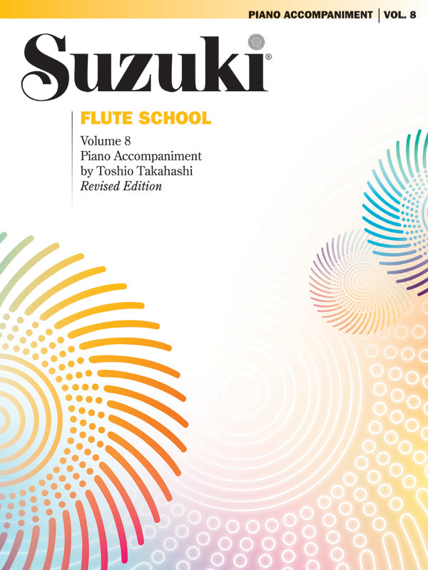 Suzuki Flute School, Piano Acc., Volume 8 (Revised) Cover Image