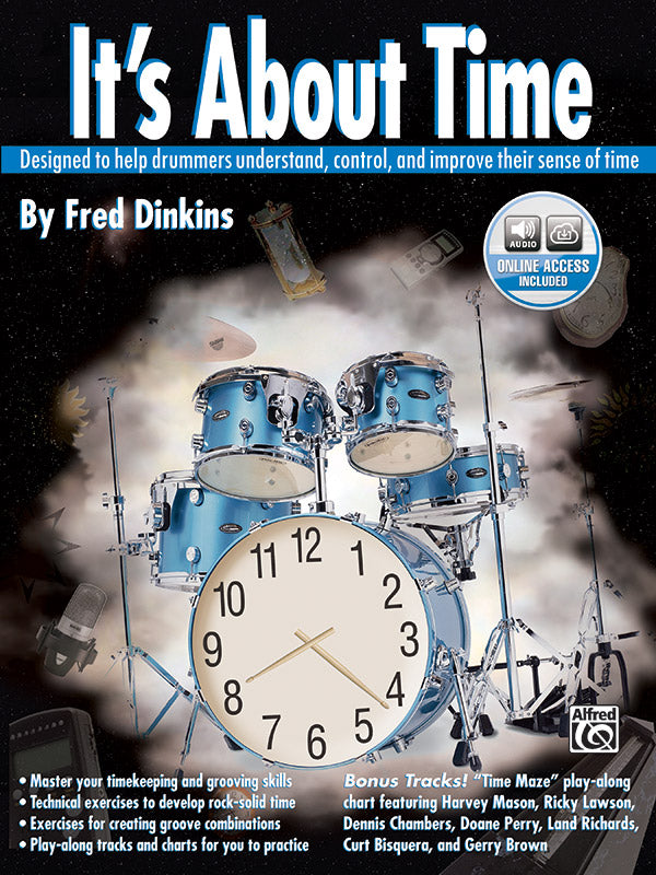 It's About Time: Designed to Help Drummers Understand, Control, and Improve Their Sense of Time Sheet Music Preview