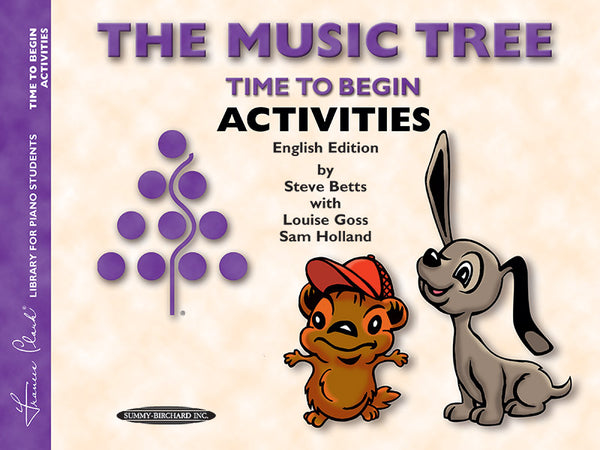 The Music Tree: English Edition Activities Book, Time to Begin Sheet Music Preview