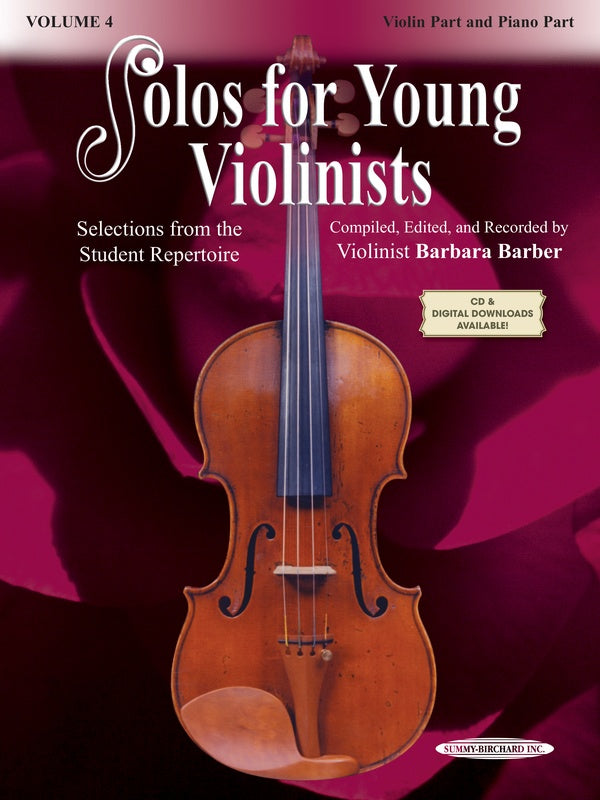 Solos for Young Violinists Violin Part and Piano Acc., Volume 4 Cover Image