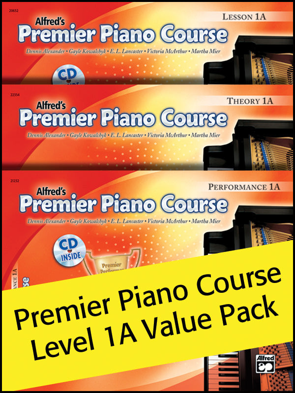 Premier Piano Course, Lesson, Theory & Performance 1A (Value Pack) Cover Image