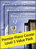 Premier Piano Course, Lesson, Theory & Performance 3 (Value Pack) Cover Image