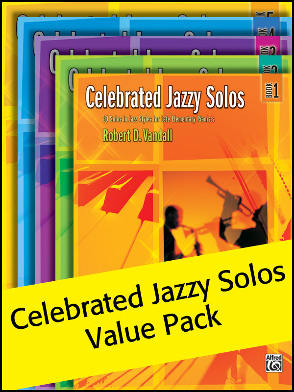 Celebrated Jazzy Solos 1-5 (Value Pack) Cover Image