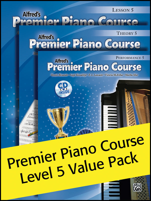 Premier Piano Course, Lesson, Theory & Performance 5 (Value Pack) Cover Image
