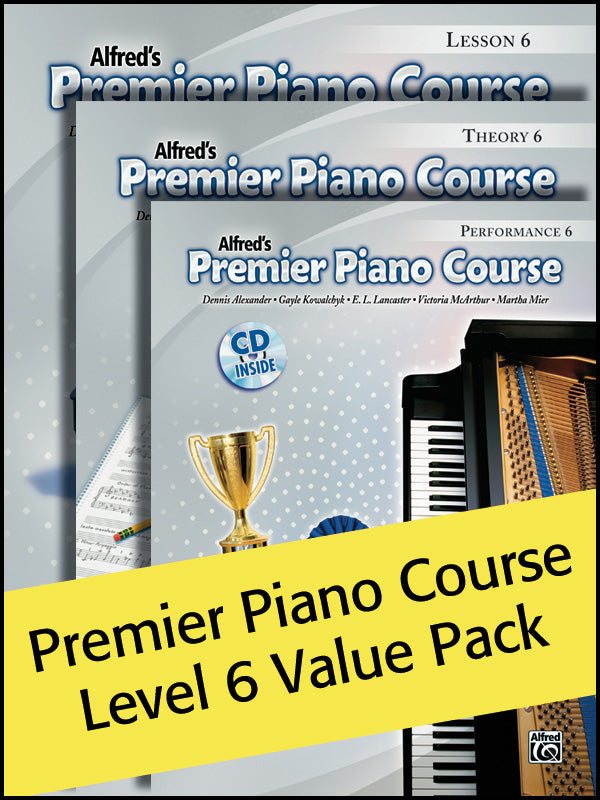 Premier Piano Course, Lesson, Theory & Performance 6 (Value Pack) Cover Image