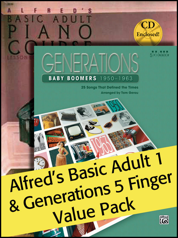 Alfred's Basic Adult 1 (Value Pack) Cover Image
