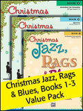 Christmas Jazz, Rags & Blues 1-3 (Value Pack) Cover Image