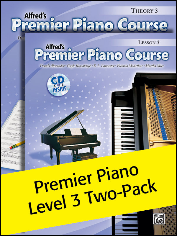 Premier Piano Course, Lesson & Theory 3 (Value Pack) Cover Image