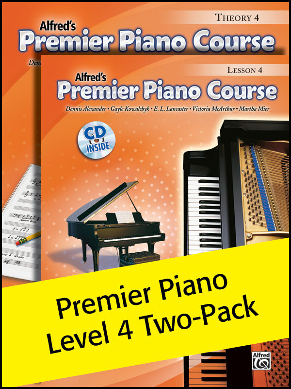 Premier Piano Course, Lesson & Theory 4 (Value Pack) Cover Image
