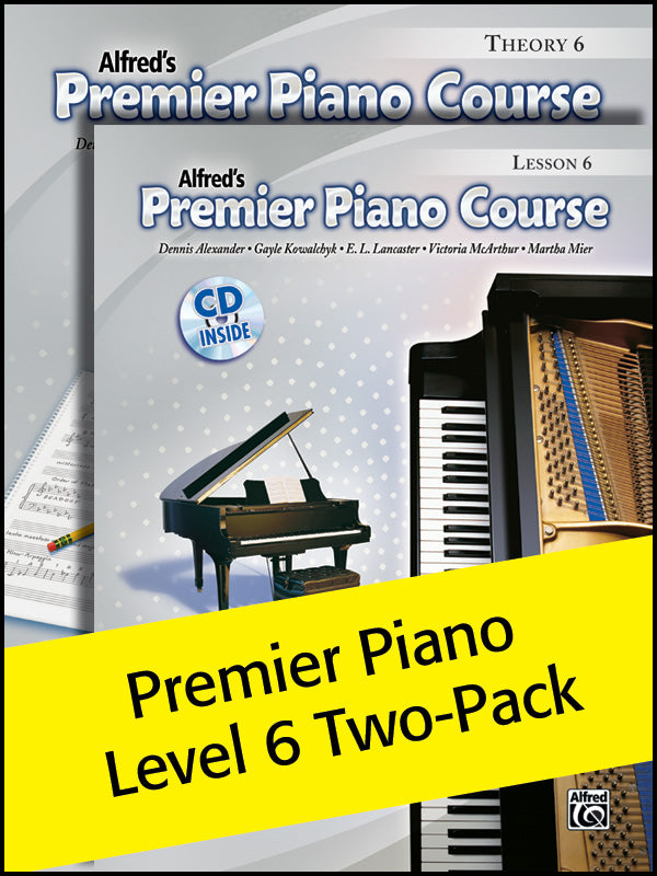 Premier Piano Course, Lesson & Theory 6 (Value Pack) Cover Image