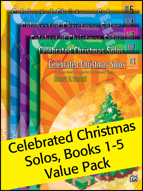 Celebrated Christmas Solos 1-5 (Value Pack) Cover Image