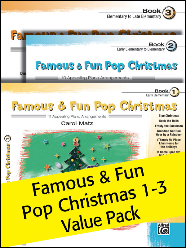 Famous & Fun Pop Christmas 1-3 (Value Pack) Cover Image