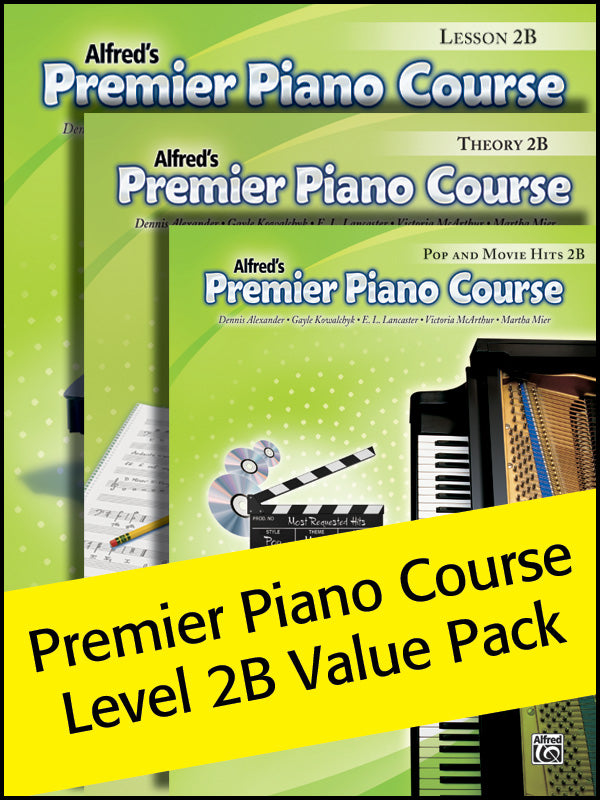 Premier Piano Course, Lesson, Theory & Pop Hits 2B (Value Pack 2012) Cover Image