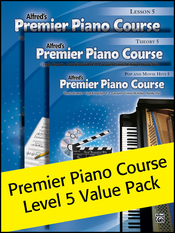 Premier Piano Course, Lesson, Theory & Pop Hits 5 (Value Pack 2012) Cover Image