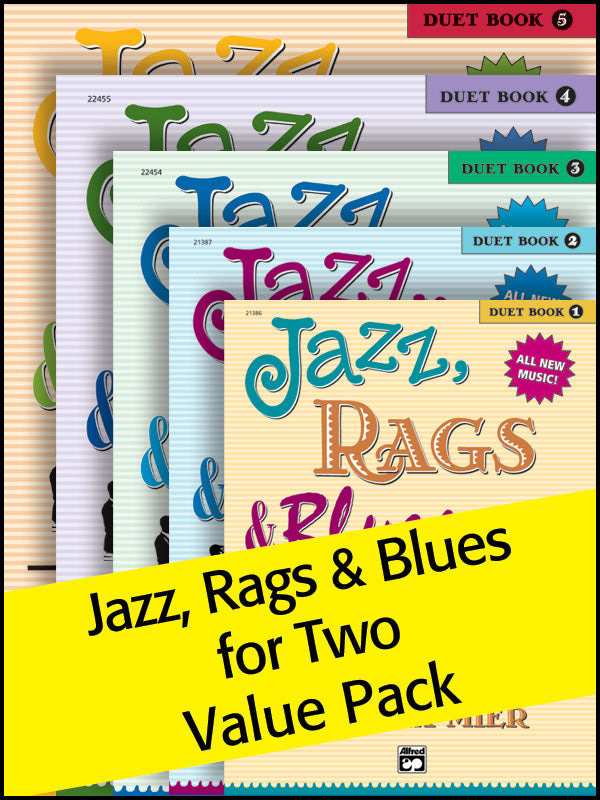 Jazz, Rags & Blues for Two 1-5 (Value Pack) Cover Image