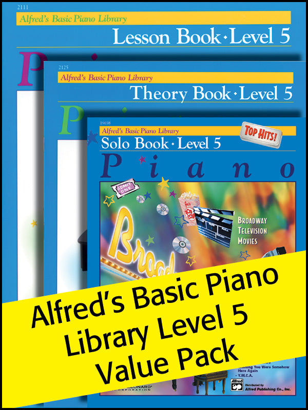 Alfred's Basic Piano Library 5 2012 (Value Pack) Cover Image