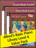 Alfred's Basic Piano Library 6 2012 (Value Pack) Cover Image