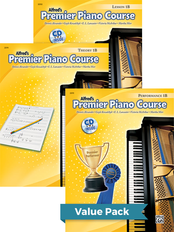 Premier Piano Course, Lesson, Theory & Performance 1B 2012 (Value Pack) Cover Image