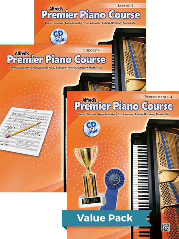 Premier Piano Course, Lesson, Theory & Performance 4 2012 (Value Pack) Cover Image