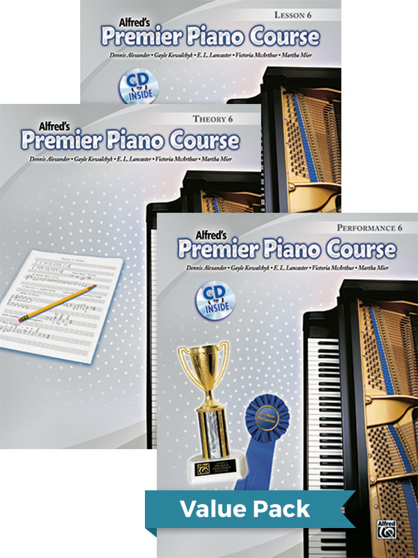 Premier Piano Course, Lesson, Theory & Performance 6 2012 (Value Pack) Cover Image