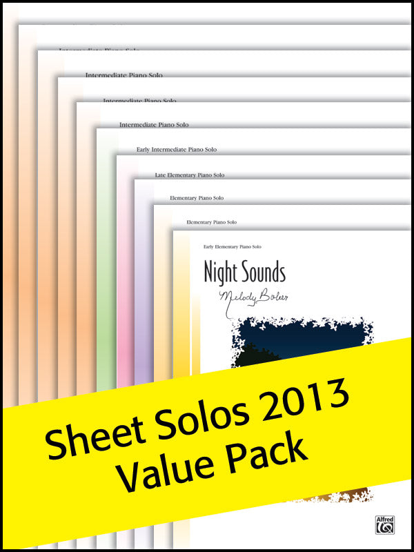 Alfred's Sheet Solos Value Pack 2013 (Value Pack) Cover Image