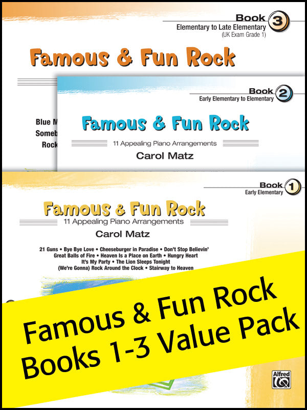 Famous & Fun Rock 1-3 (Value Pack) Cover Image