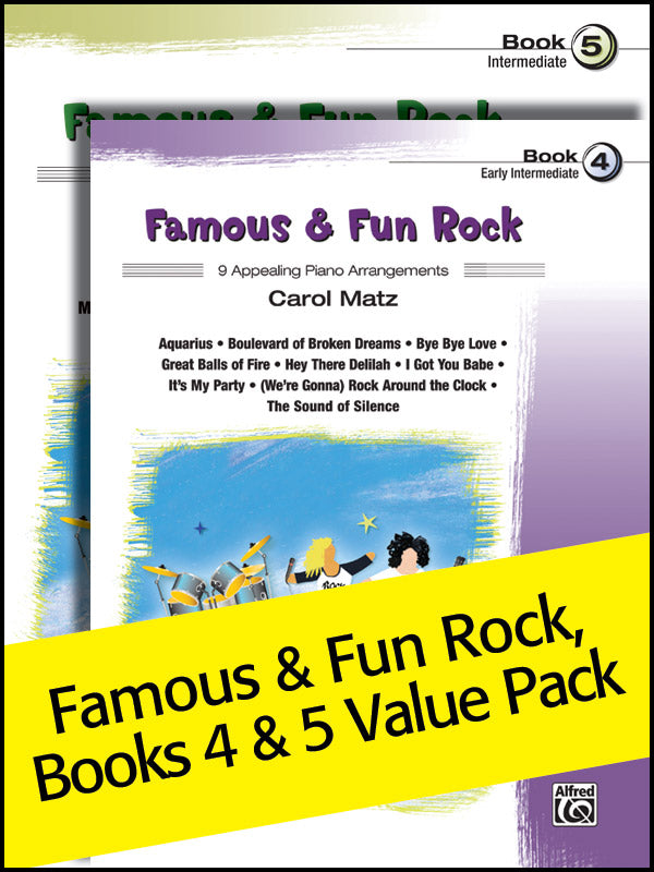 Famous & Fun Rock 4-5 (Value Pack) Cover Image