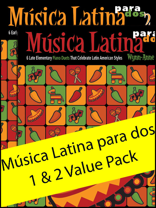 Música Latina para dos 1 & 2 (Value Pack) Cover Image