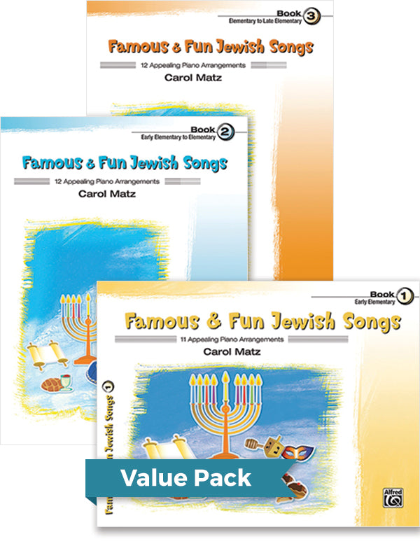 Famous & Fun Jewish Songs 1-3 (Value Pack) Cover Image