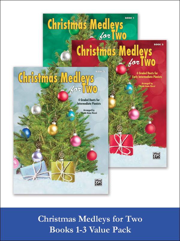 Christmas Medleys for Two, 1-3 (Value Pack) Cover Image