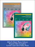 Alfred's Basic Piano Library: Popular Hits, Complete Levels 1 and 2 & 3 (Value Pack) Cover Image