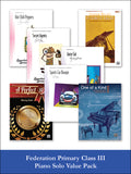 Federation Primary Class III Piano Solo (Value Pack) Cover Image