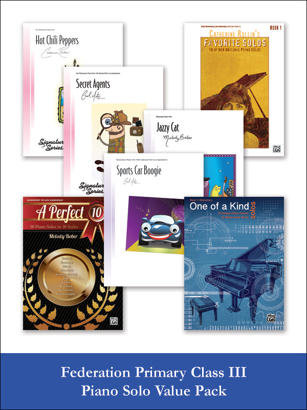 Federation Primary Class III Piano Solo (Value Pack) Cover Image