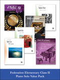 Federation Elementary Class II Piano Solo (Value Pack) Cover Image