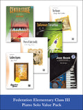 Federation Elementary Class III Piano Solo (Value Pack) Cover Image