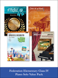 Federation Elementary Class IV Piano Solo (Value Pack) Cover Image
