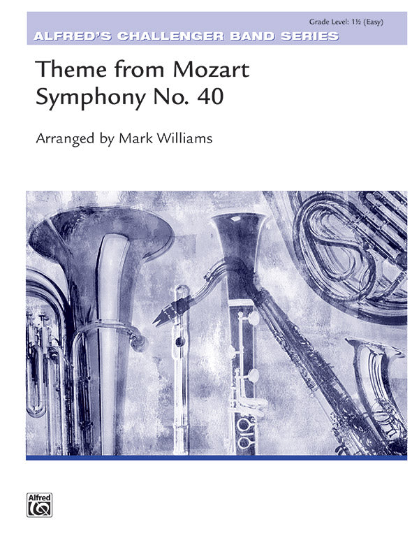 Theme from Mozart Symphony No. 40: E-flat Alto Clarinet Sheet Music Preview