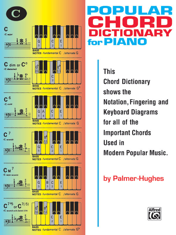 Popular Chord Dictionary for Piano Cover Image