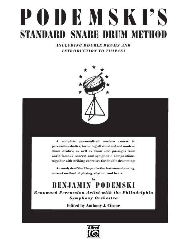 Podemski's Standard Snare Drum Method: Including Double Drums and Introduction to Timpani Sheet Music Preview