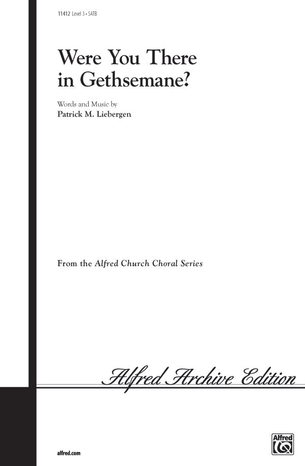 Were You There in Gethsemane? Cover Image